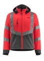 Mascot Veiligheids Softshell Jas Blackpool 15502-246 hi-vis rood-donkerantraciet